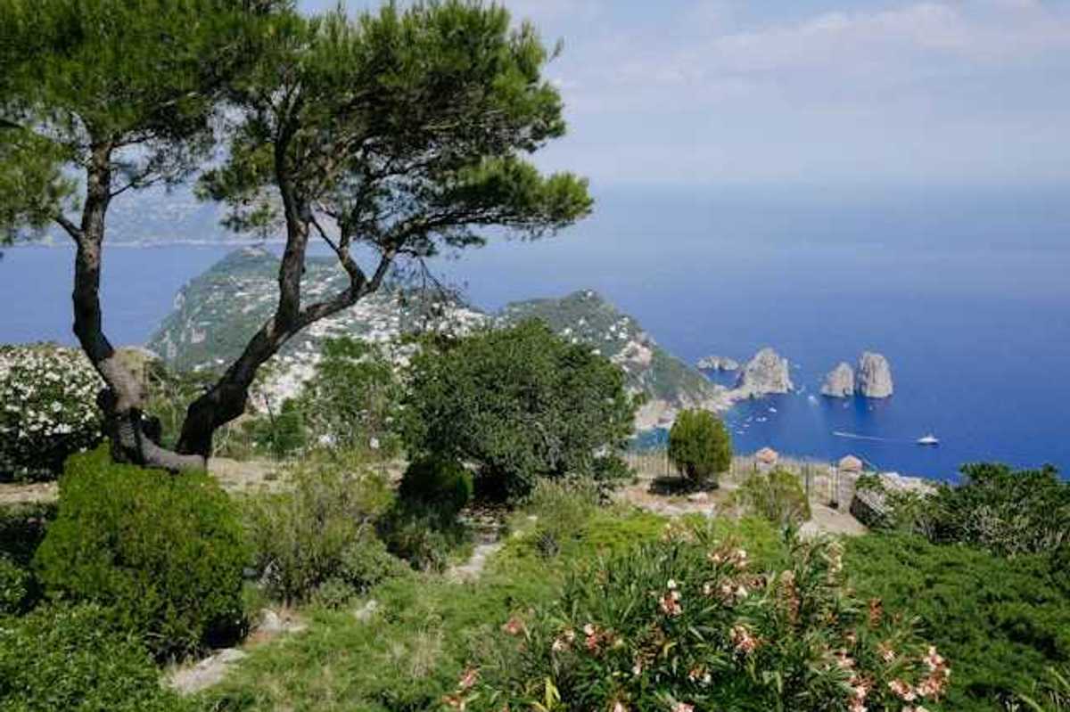 A cliff off the coast of Naples, Italy