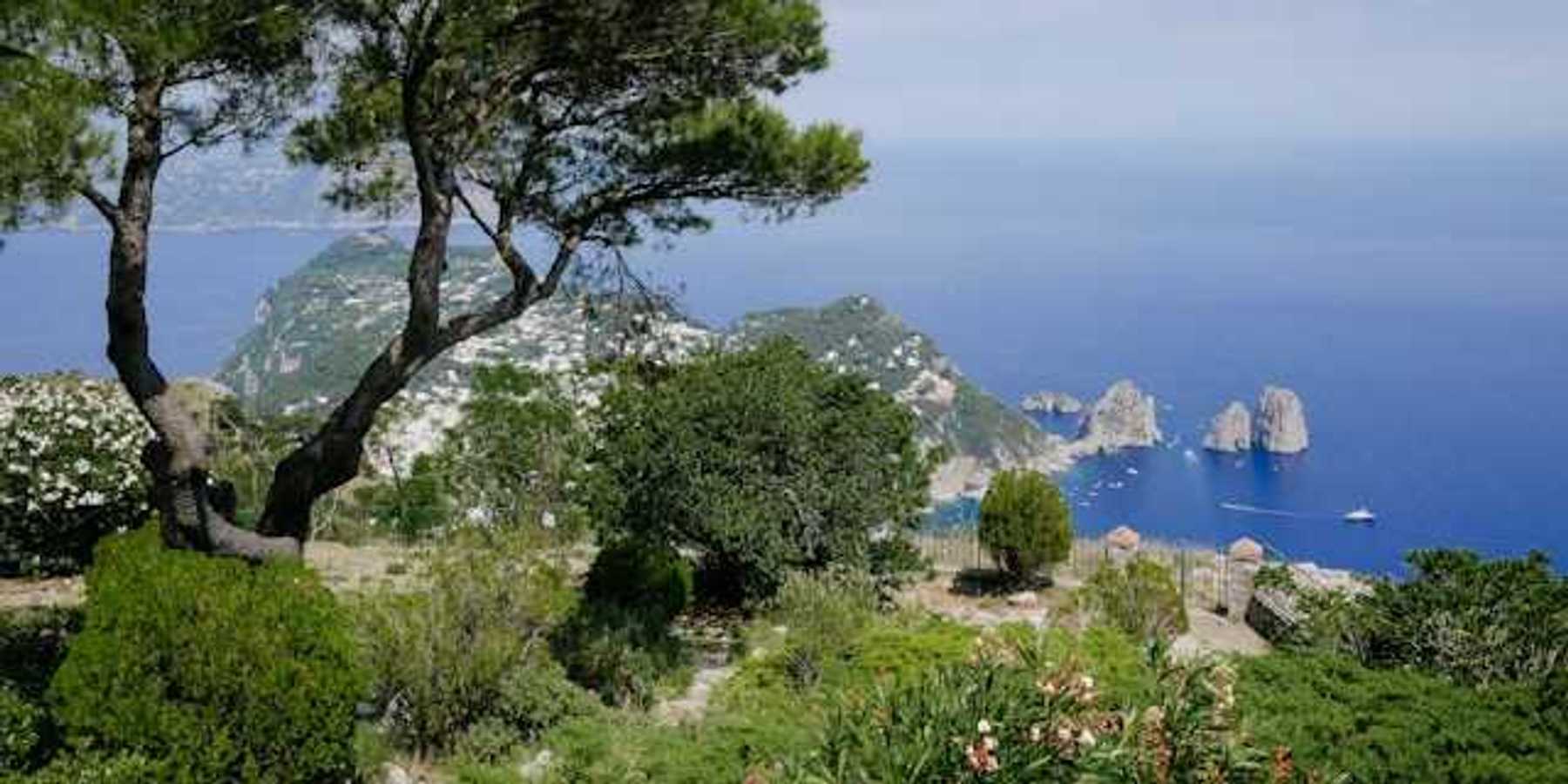 A cliff off the coast of Naples, Italy