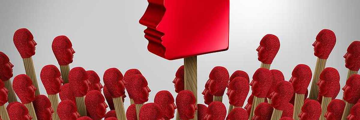 A digital image of a red gas can pouring fuel on matchsticks