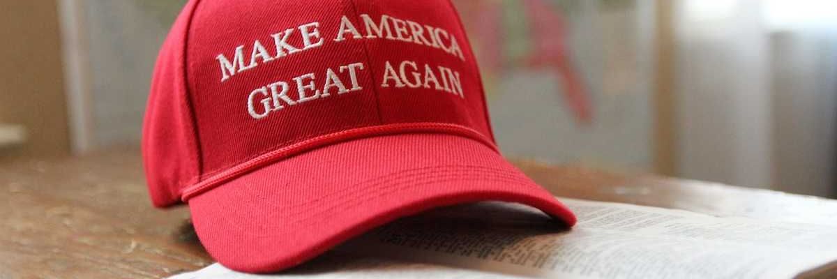 A hat that reads "Make America Great Again"
