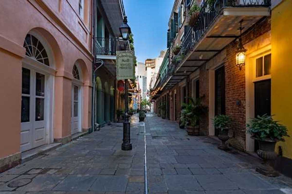 A pedestrian zone in a British city