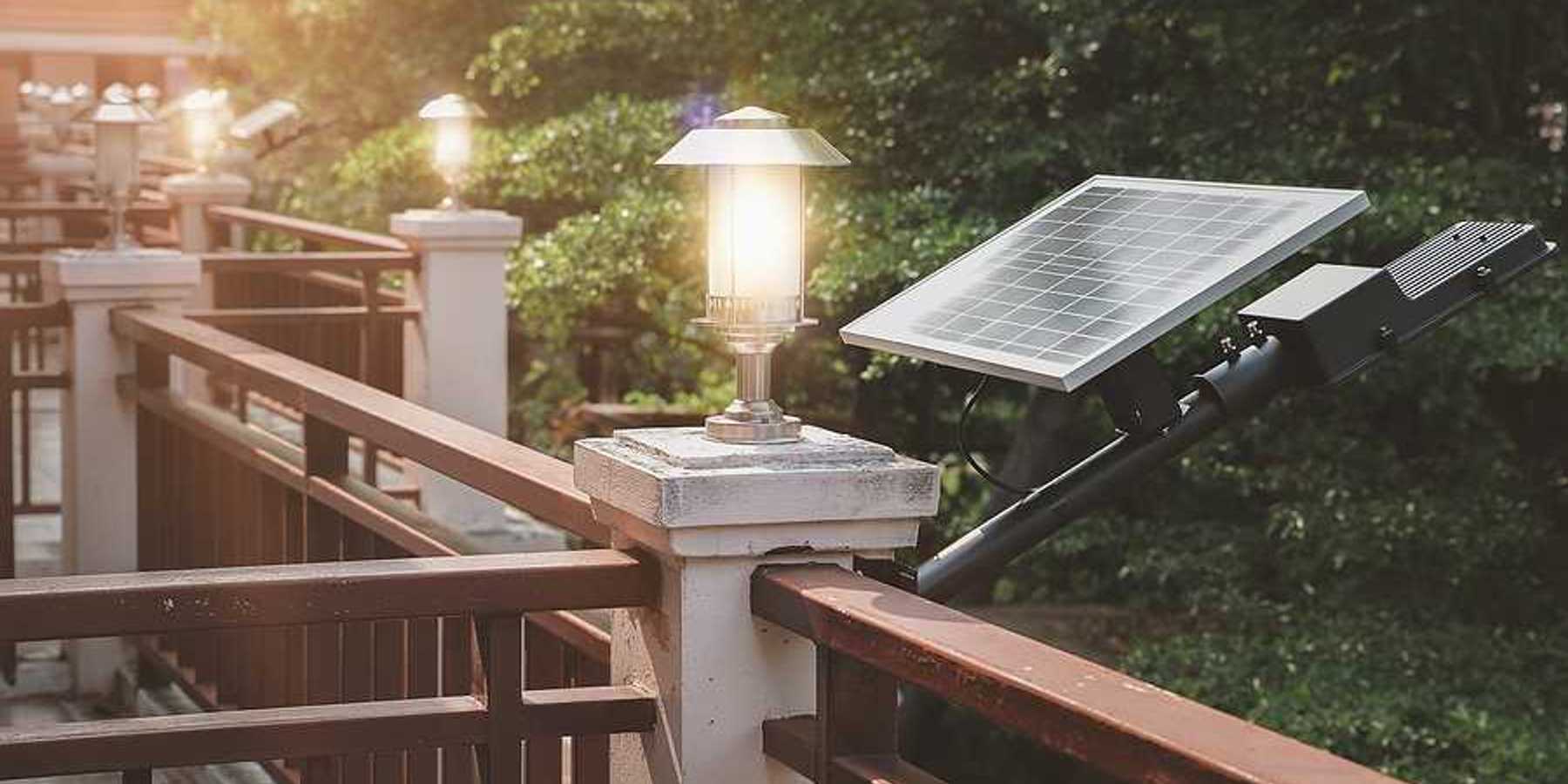 A small solar panel on the balcony of a hotel