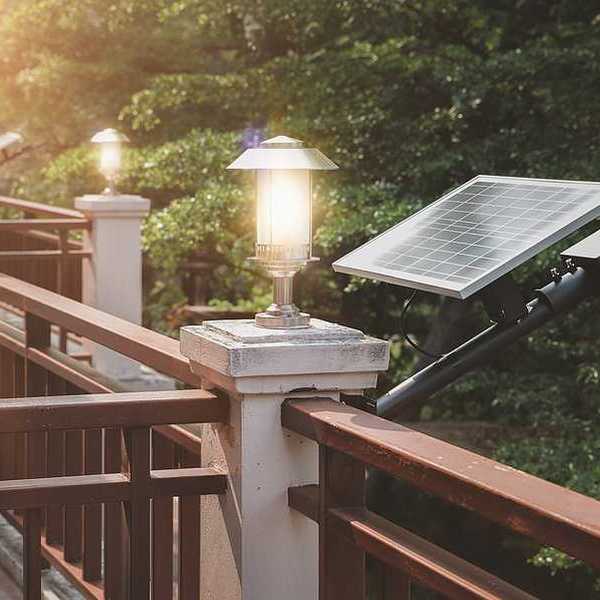 A small solar panel on the balcony of a hotel