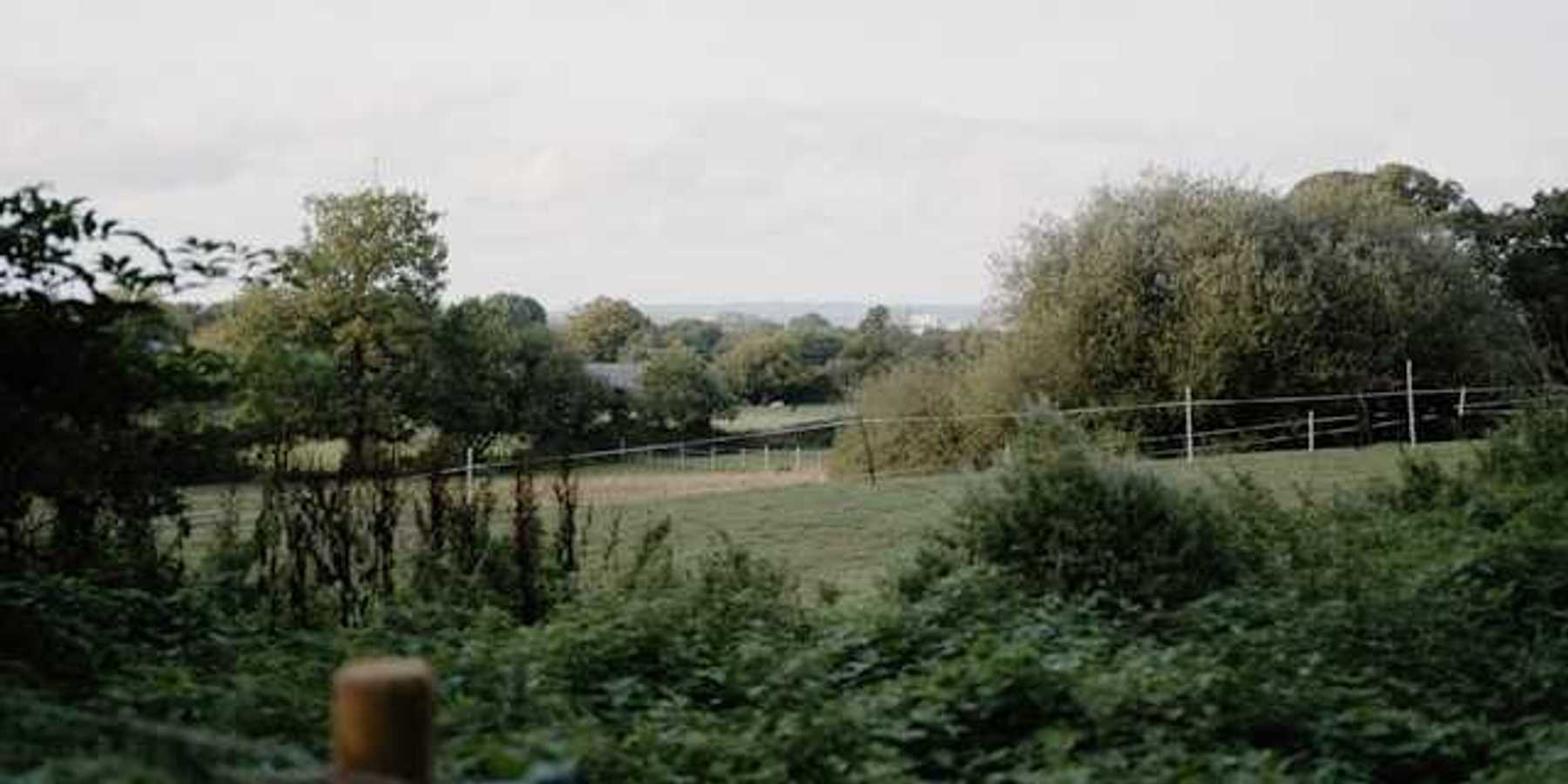 A view of a bucolic farm setting