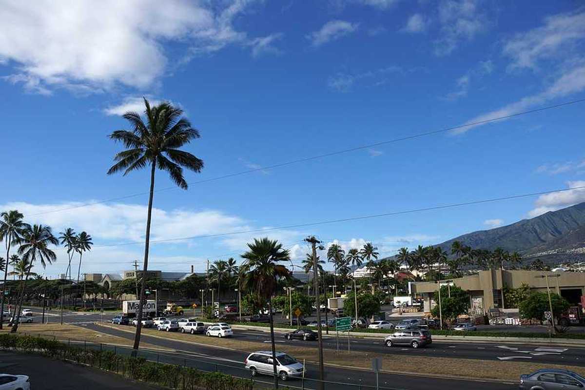 A view of Kahului airport in Maui