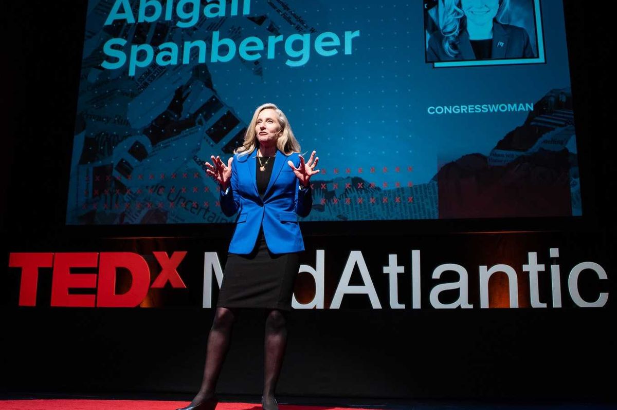 Abigail Spansberger speaking at TEDx MidAtlantic
