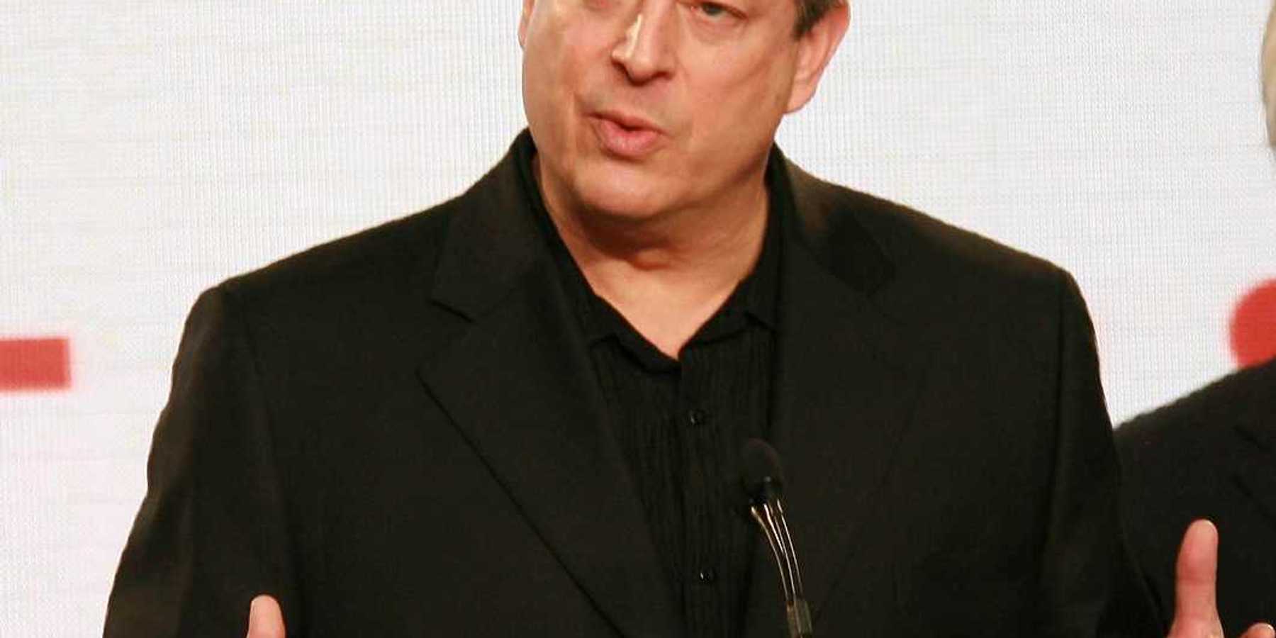 Al Gore and Kevin Wall at a press conference to Announce the Global Climate Crisis Campaign Concert "Save Our Selves". California Science Center, Los Angeles, CA. 01-15-07