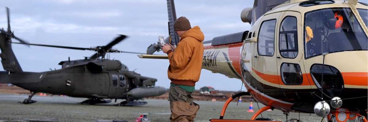 Alaska DOT&PF Assessment Teams operate drones in Kipnuk 2025-10-14