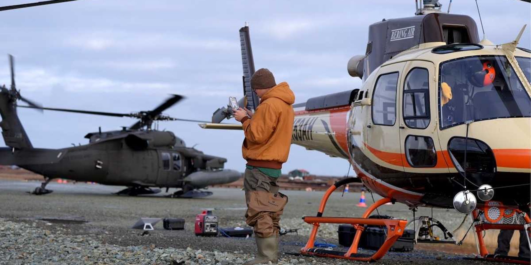 Alaska DOT&PF Assessment Teams operate drones in Kipnuk 2025-10-14