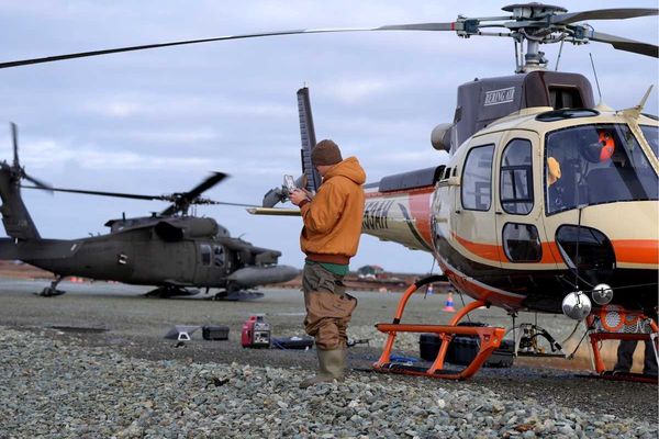 Alaska DOT&PF Assessment Teams operate drones in Kipnuk 2025-10-14