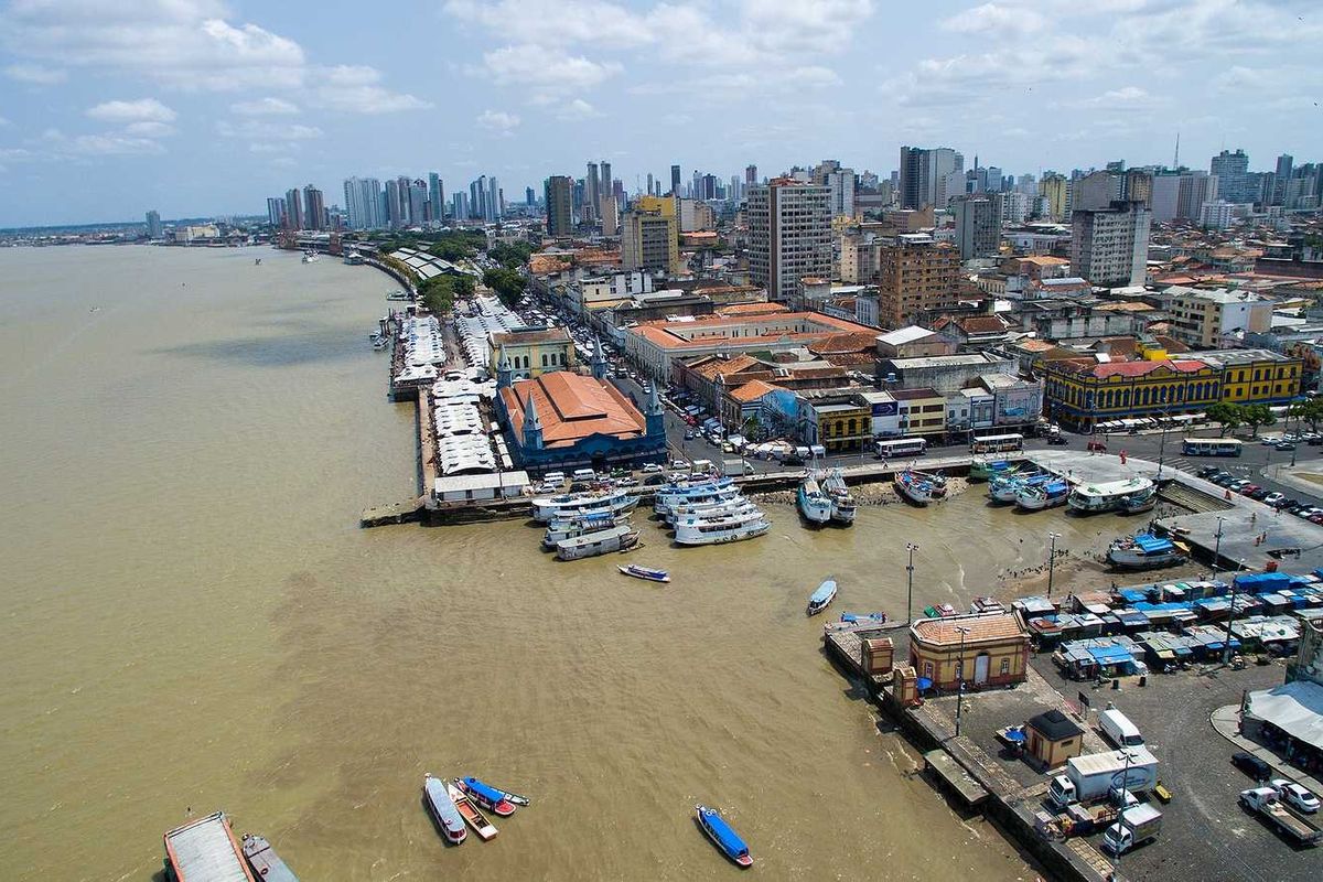 An aerial View of Belem do Para, Brazil - scene of COP30