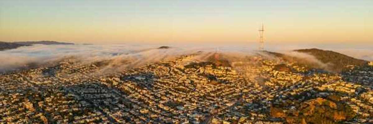 An aerial view of San Francisco