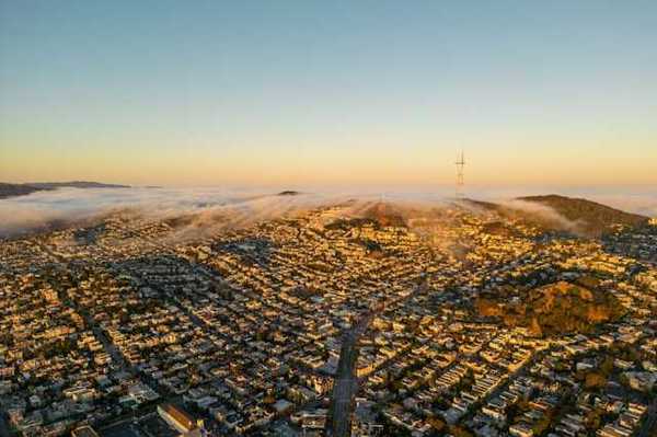 An aerial view of San Francisco