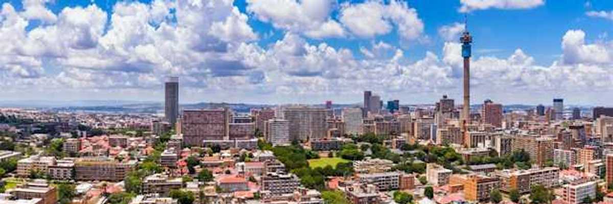 An aerial view of the city of Colombo in Sri Lanka with apartment buildings