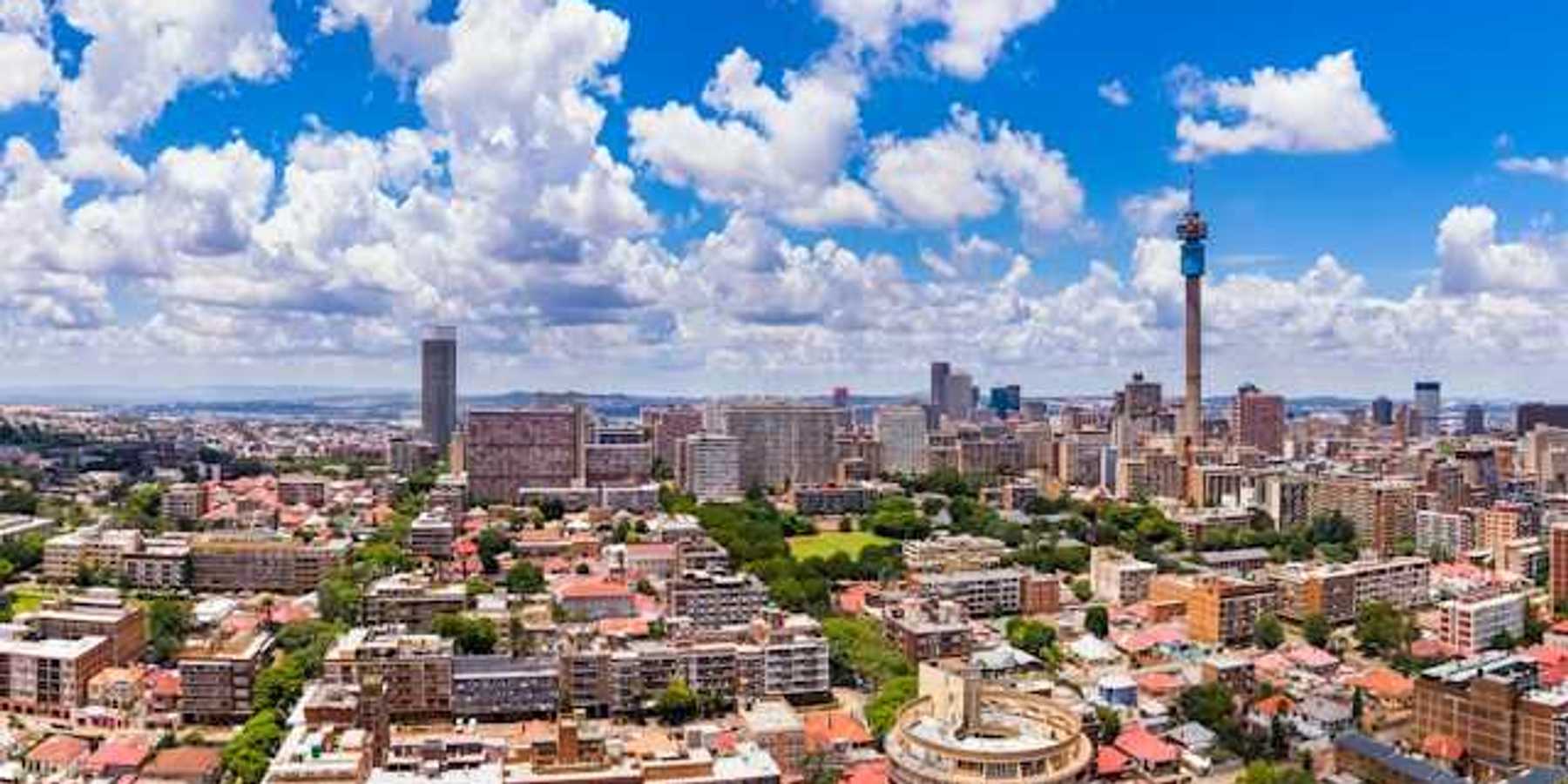 An aerial view of the city of Colombo in Sri Lanka with apartment buildings