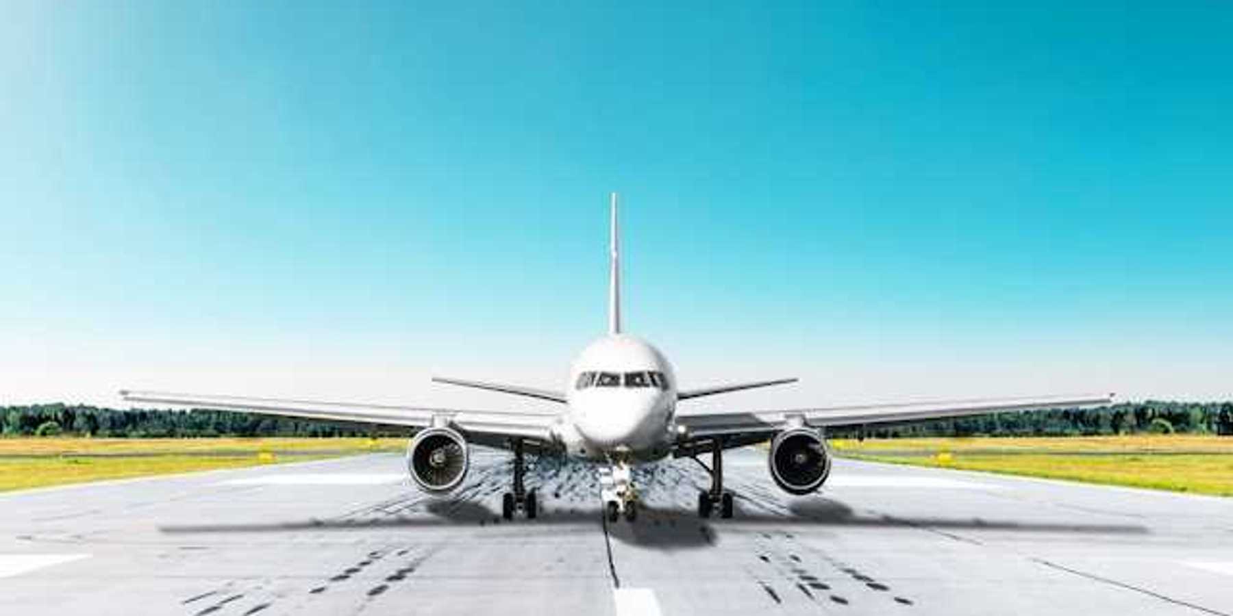 An airplane on the tarmac