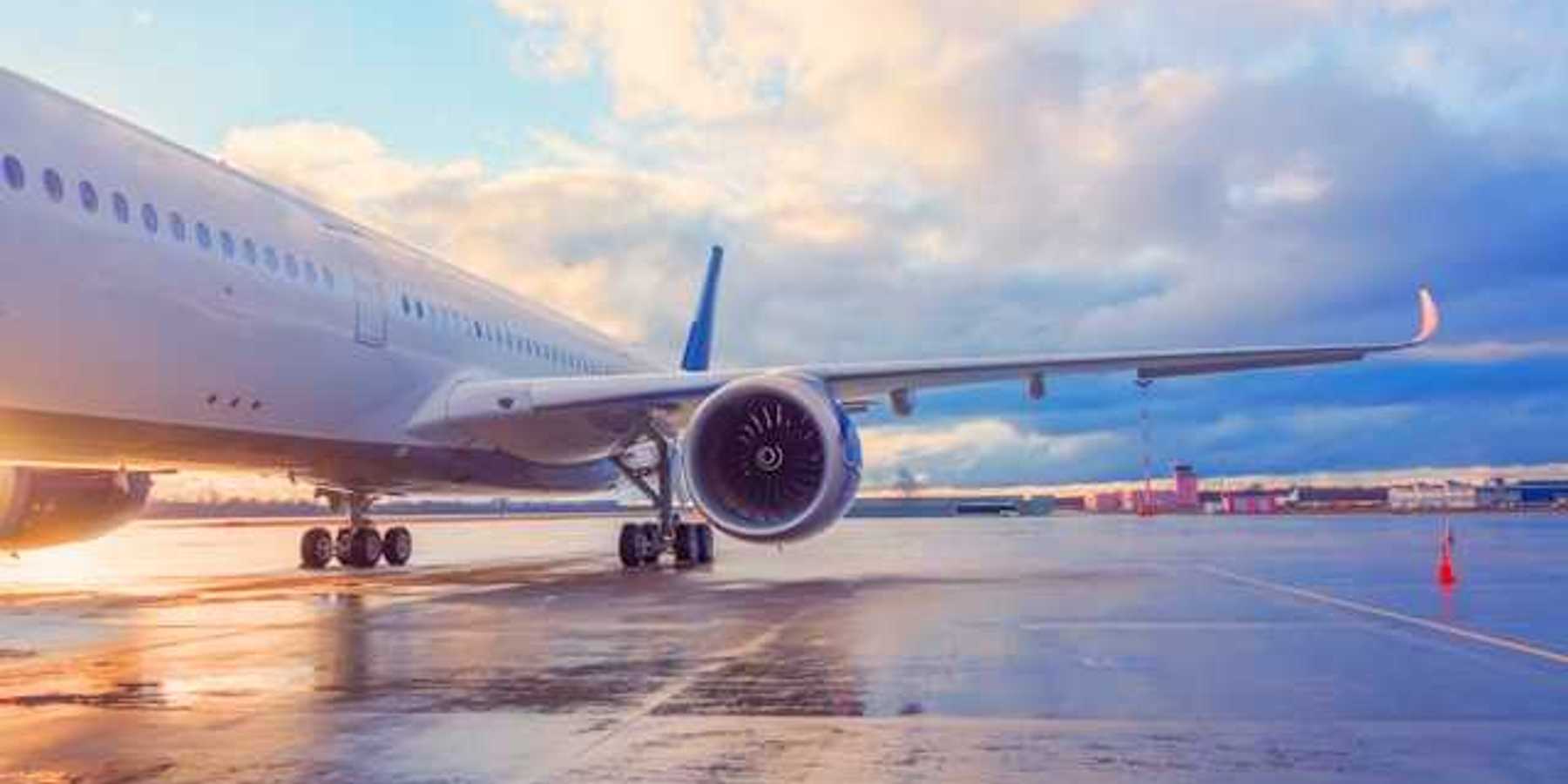 An airplane on the tarmac