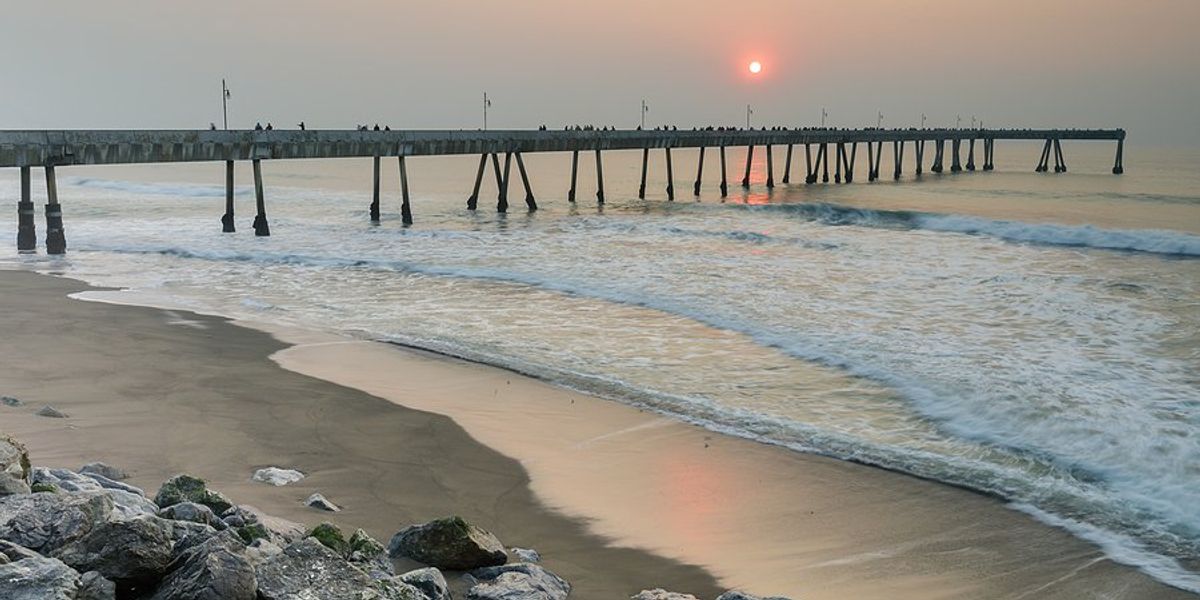 beach at sunset