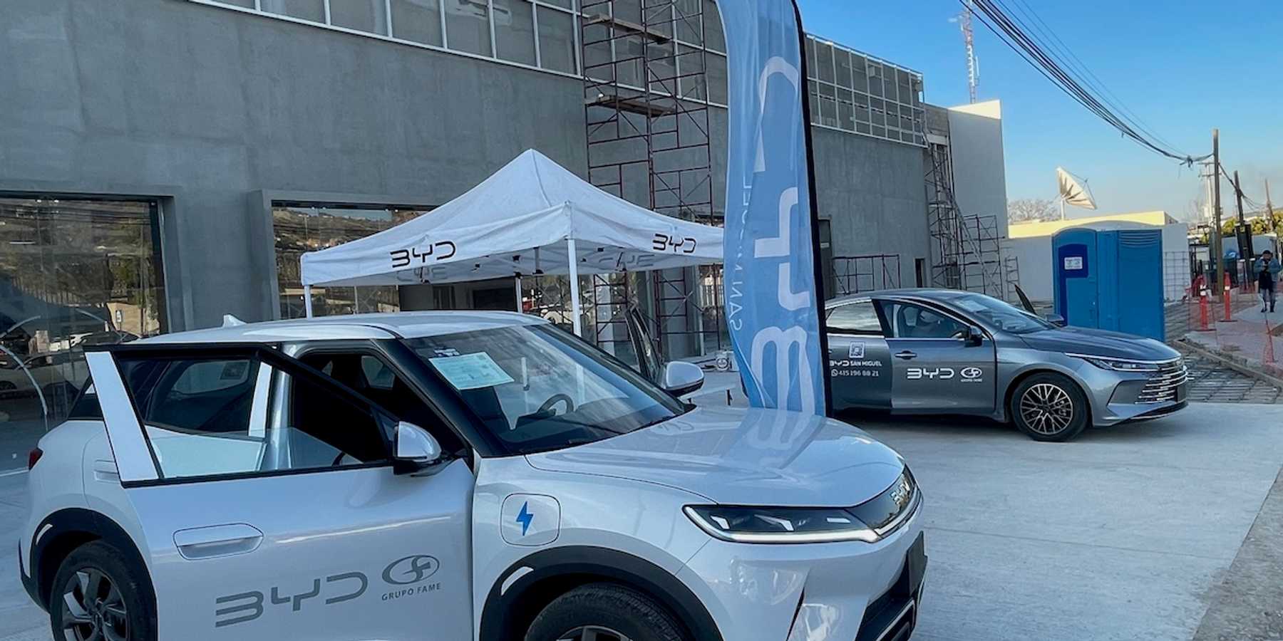 BYD dealership under construction in San Miguel de Allende, Mexico. Feb 12, 2026