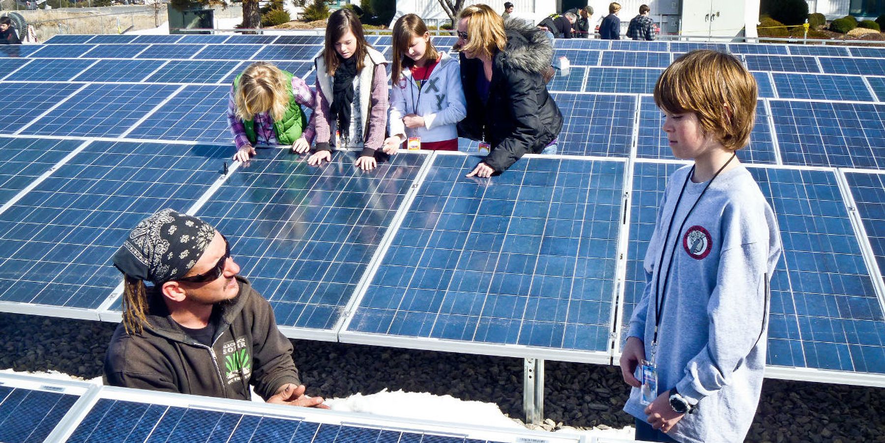 Children solar panels