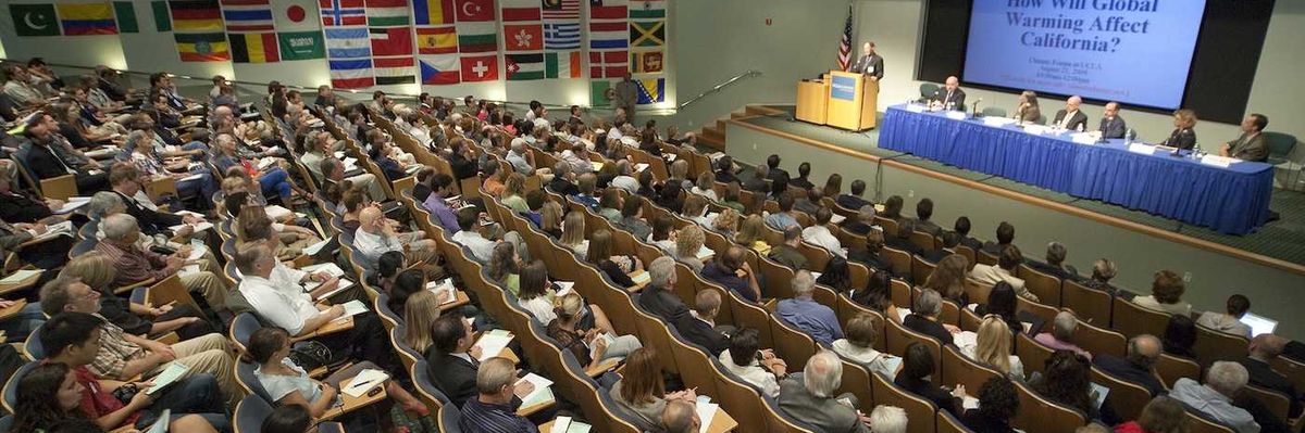 Climate change panel fielding questions at California conference on climate change