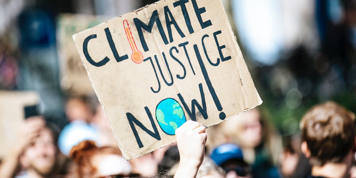 climate protest sign