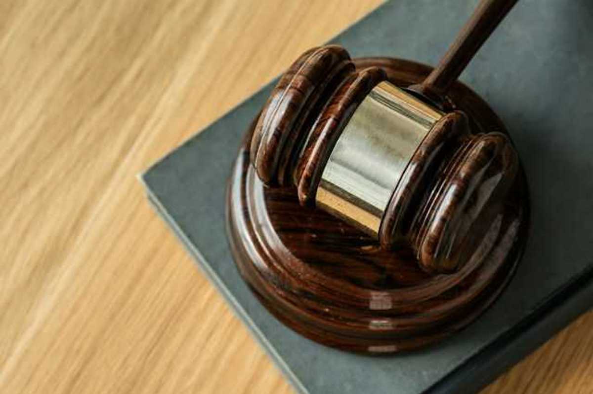Closeup of a wooden gavel