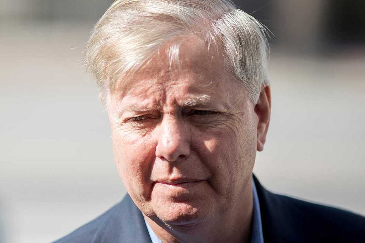 Closeup portrait of US Senator Lindsay Graham from 11/13/2017