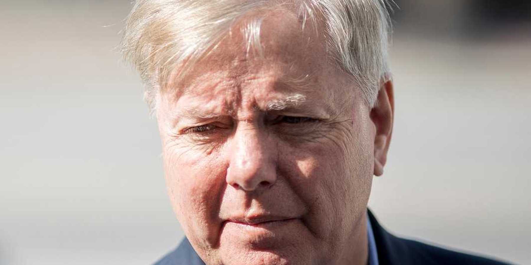 Closeup portrait of US Senator Lindsay Graham from 11/13/2017