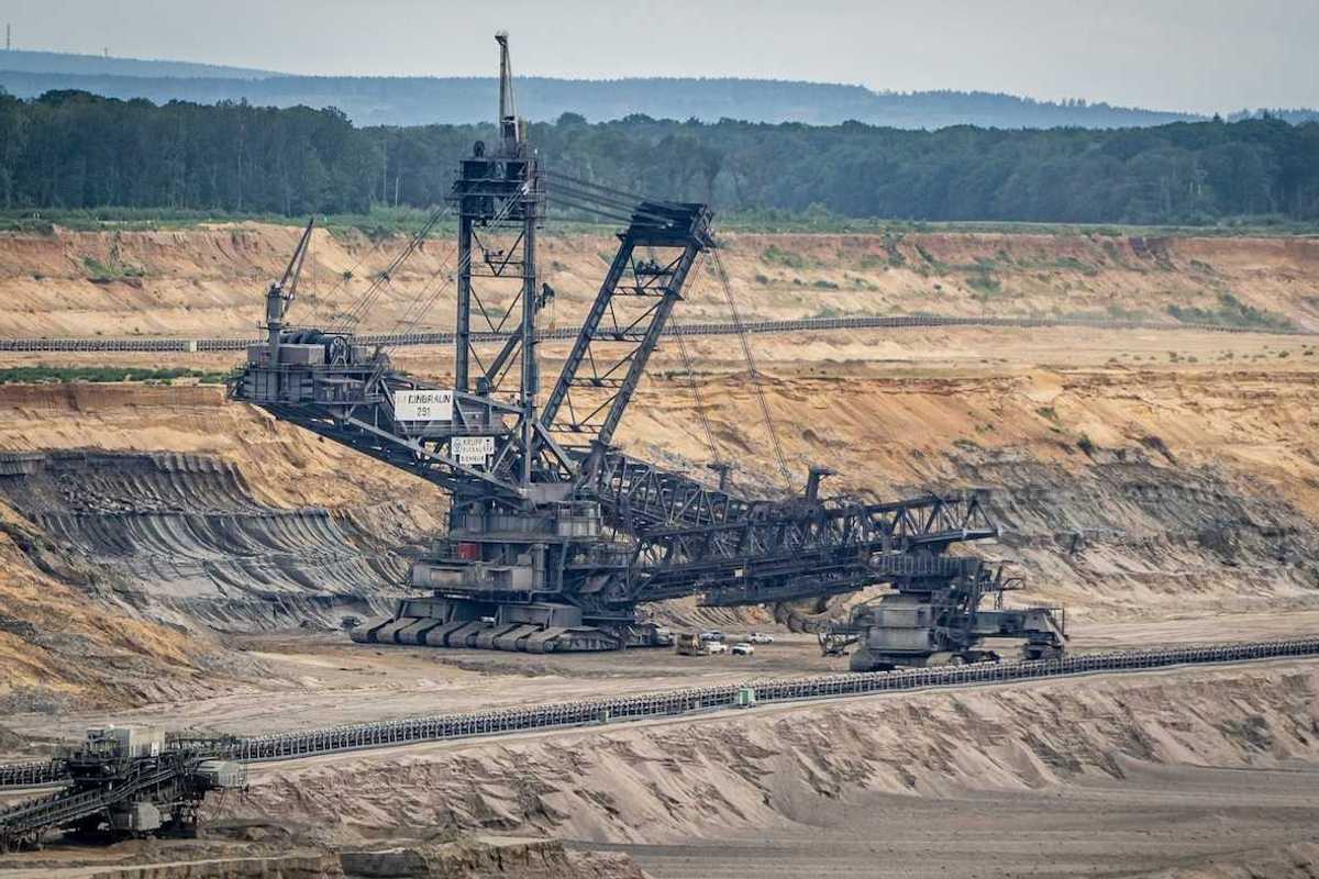 Coal mining operation adjacent to Hambach forest, Germany