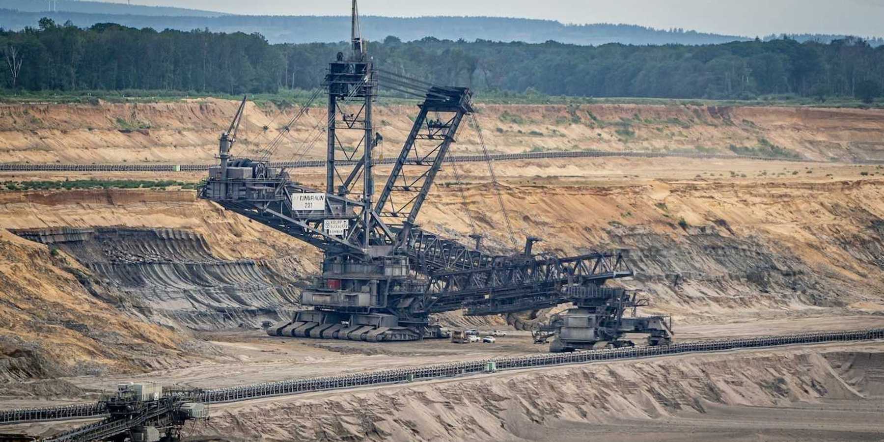 Coal mining operation adjacent to Hambach forest, Germany