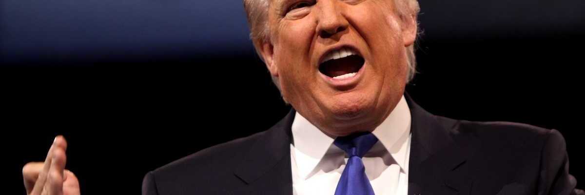 Donald Trump speaking at the 2013 Conservative Political Action Conference (CPAC) in National Harbor, Maryland.