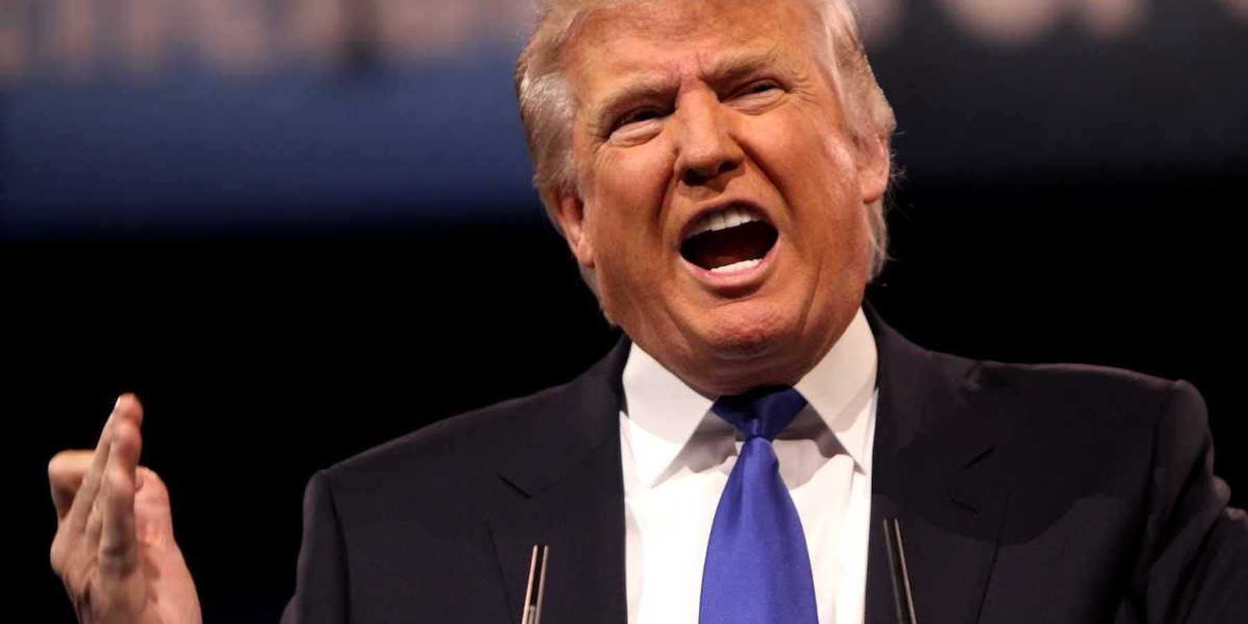 Donald Trump speaking at the 2013 Conservative Political Action Conference (CPAC) in National Harbor, Maryland.
