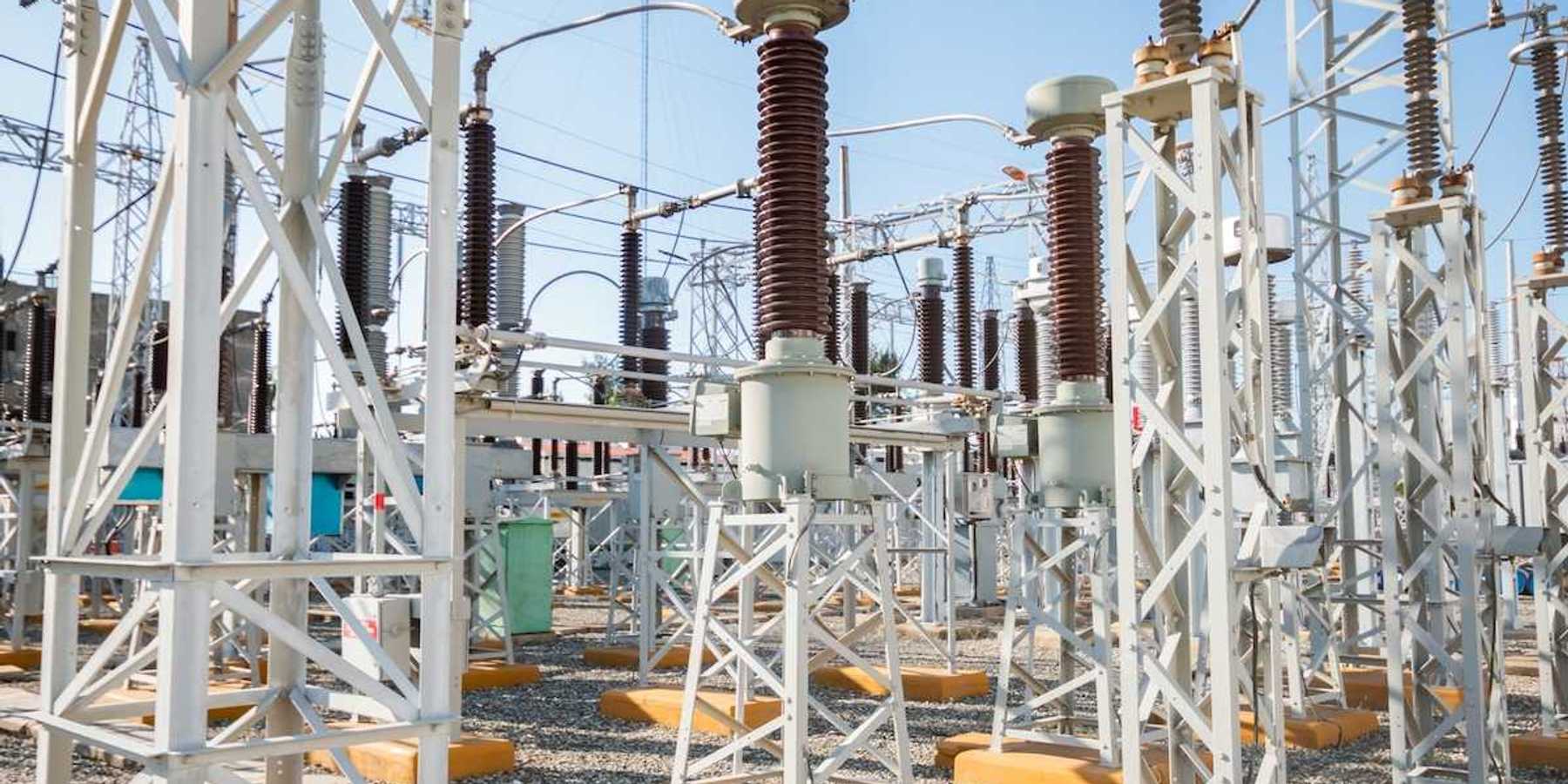Electrical sub-station as part of the transmission grid