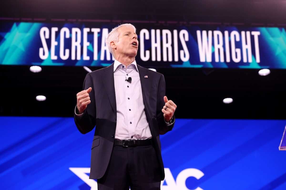 Energy Secretary Chris Wright speaking at CPAC