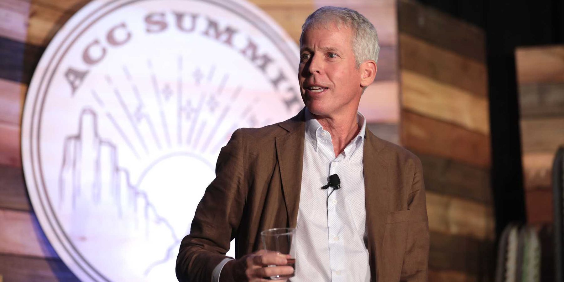 Energy Secretary Chris Wright speaking with attendees at the American Conservation Coalition's 2023 Summit in Salt Lake City, Utah.