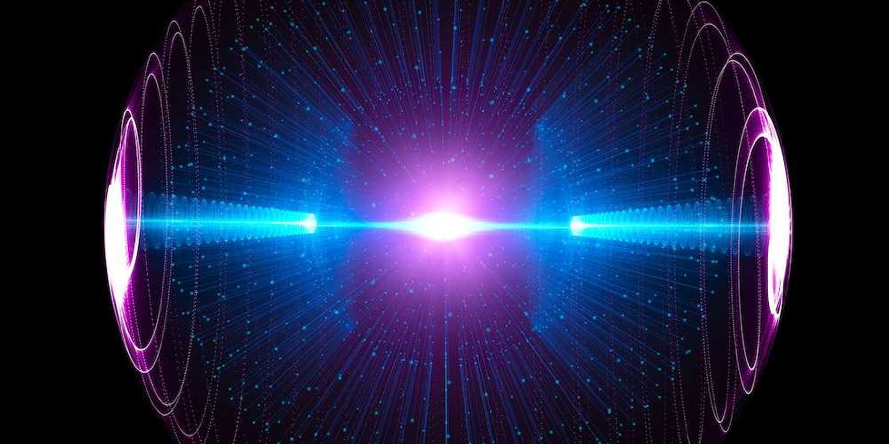 Energy sphere with glowing core illustrative of nuclear fusion