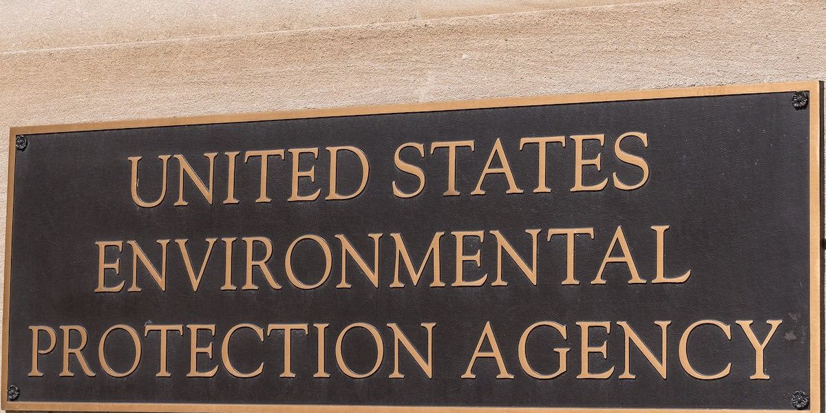 Environmental Protection Agency office sign.
