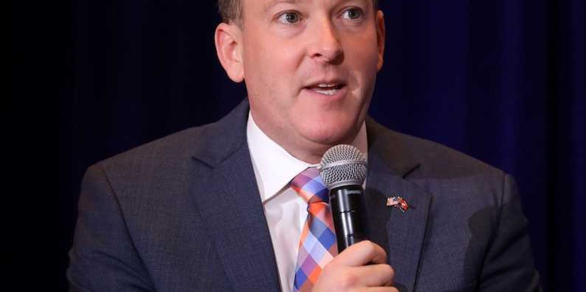 EPA chief, Lee Zeldin speaking into mic