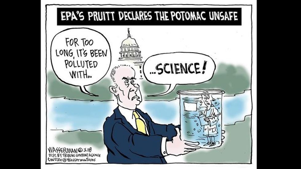 Scott Pruitt's 'transparent' attack on science at the EPA