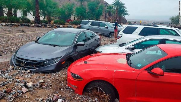 Some of the approximately 1,000 people stranded at Death Valley National Park have left in spite of flooding