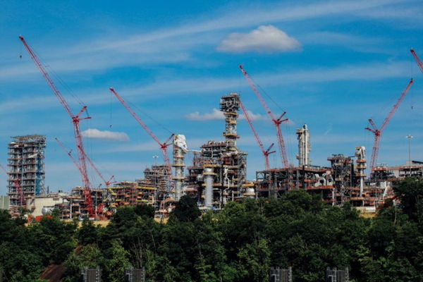 In the Ohio River Valley, with the pandemic’s help, the petrochemical boom is on hold
