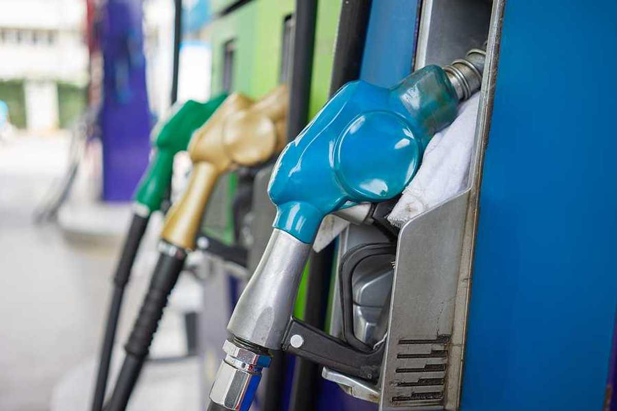 Gas dispensers at a gas station