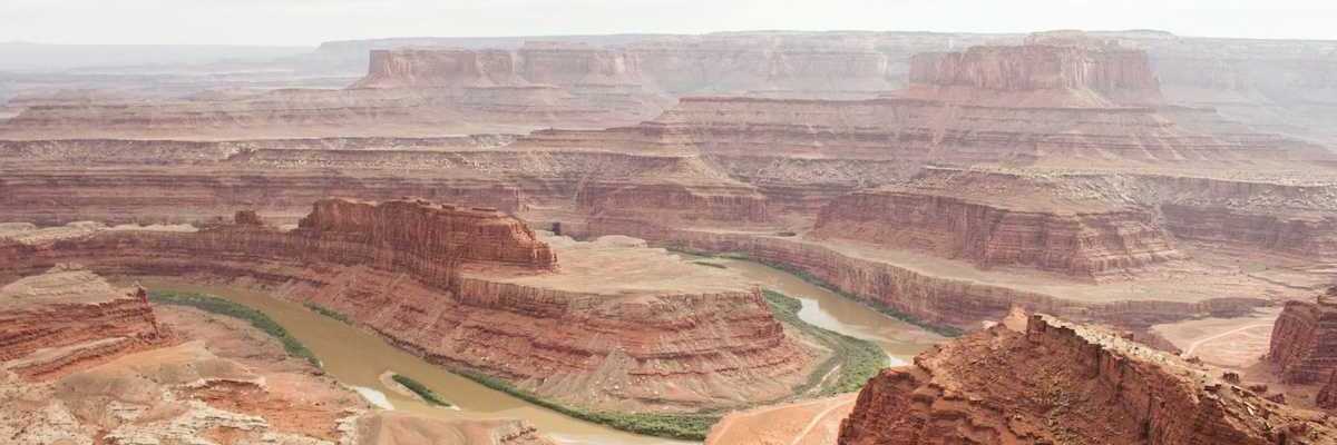Haze over Canyonlands National Park