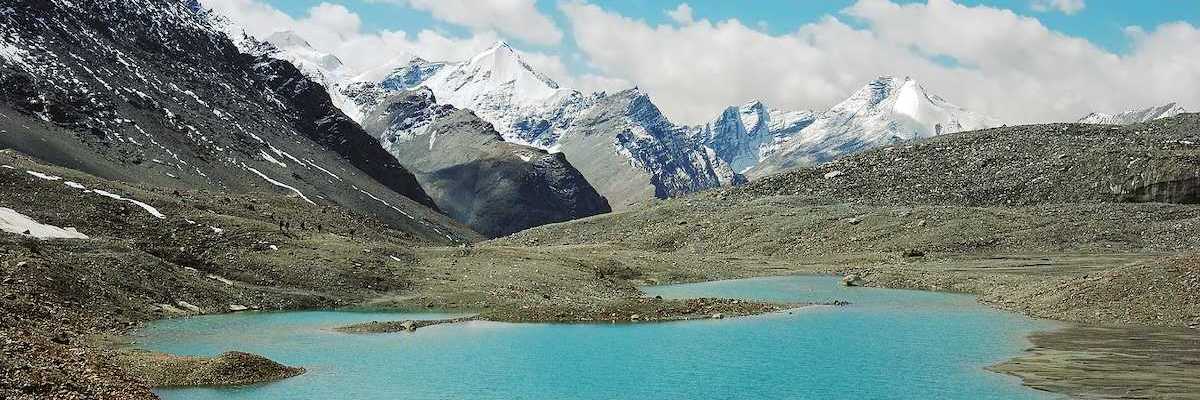 Himalayan lakes along Padum Trek, Ladakh, India.