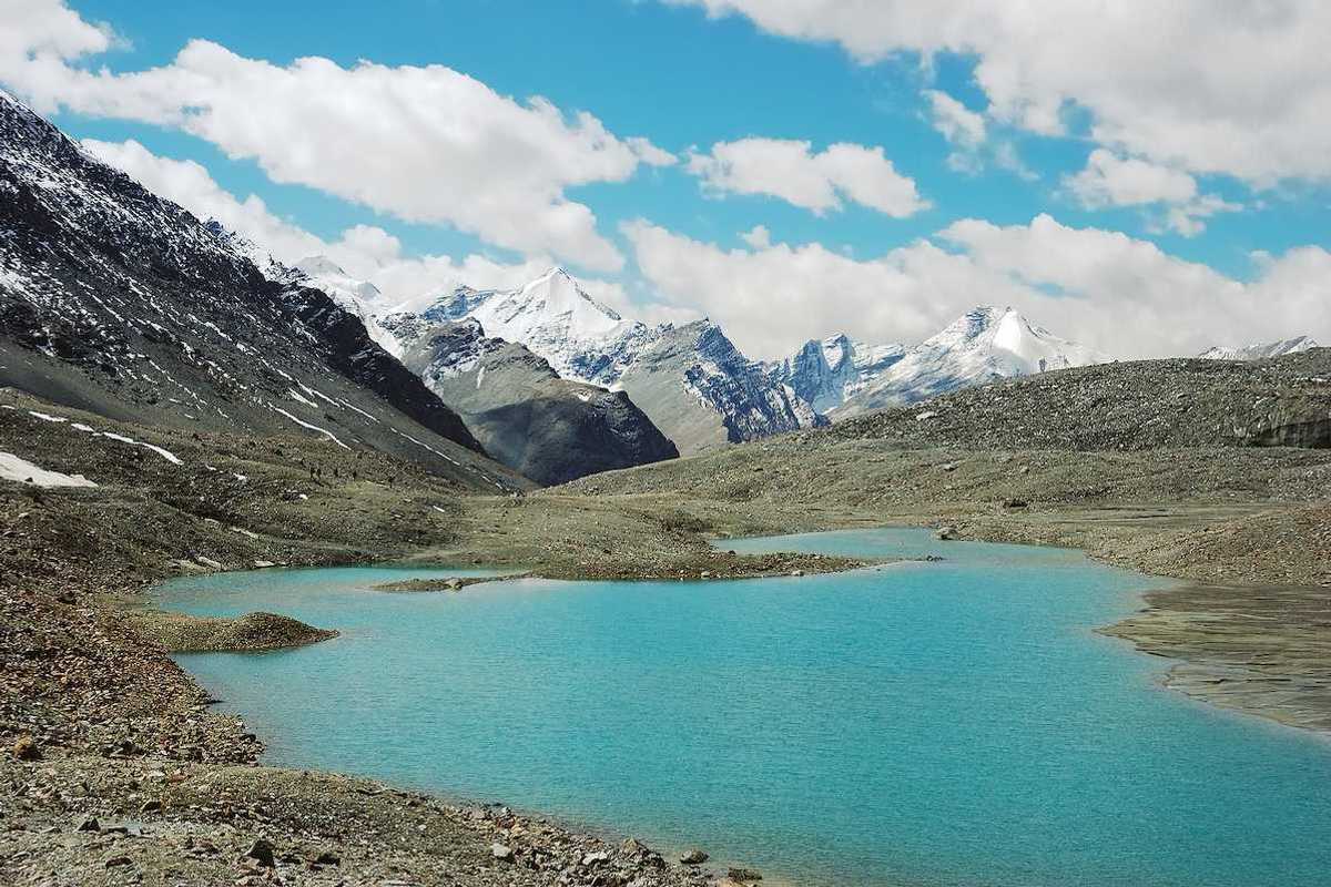 Himalayan lakes along Padum Trek, Ladakh, India.