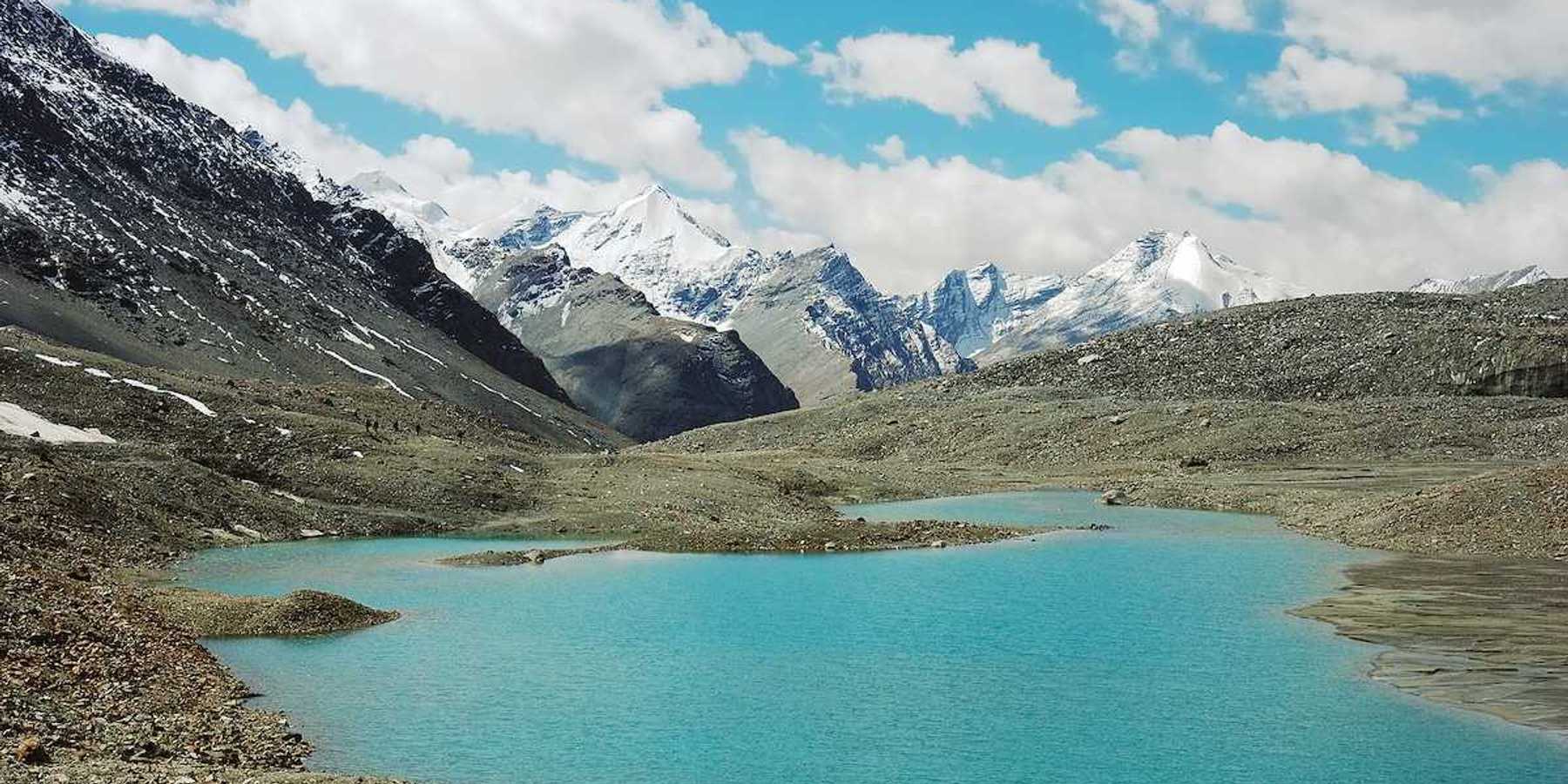 Himalayan lakes along Padum Trek, Ladakh, India.