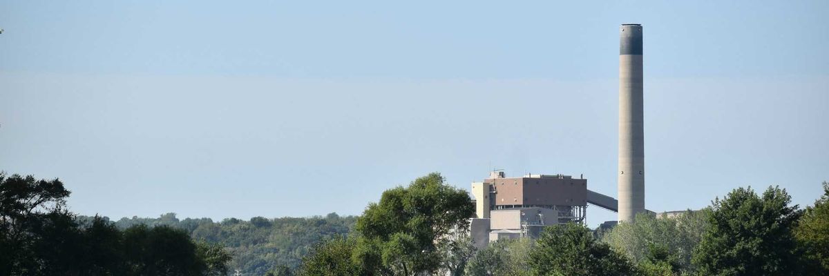 Idle coal-fired power station