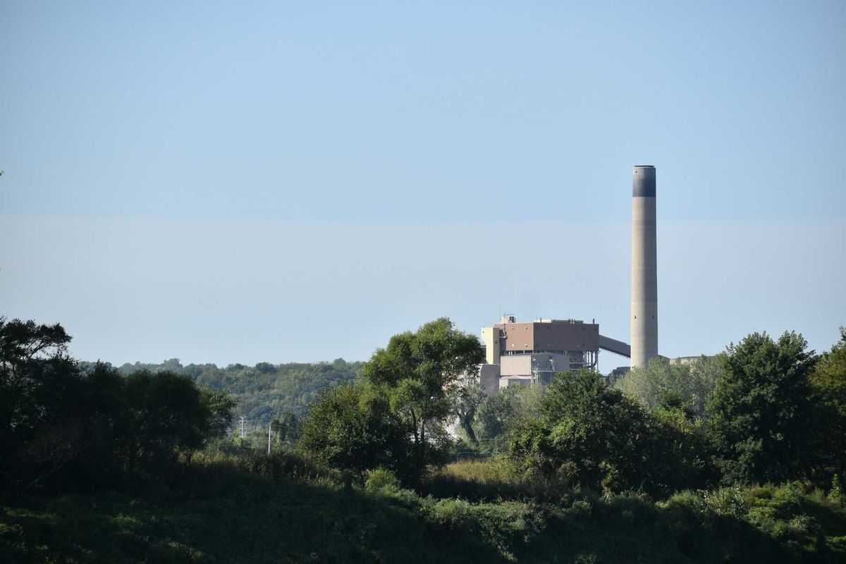 Idle coal-fired power station