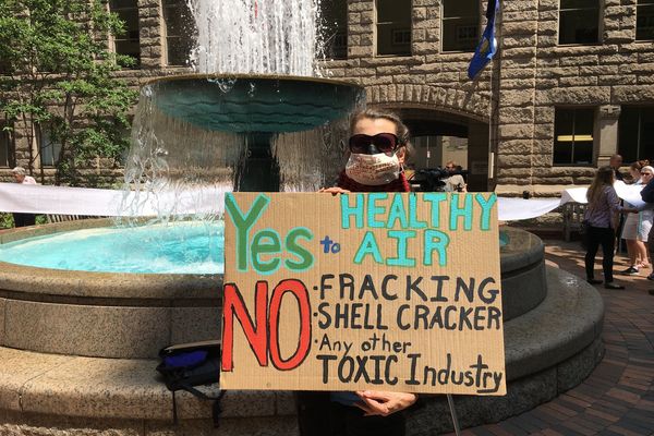 Fracking conference and opposing tribal rally highlight competing visions for Western Pennsylvania’s future